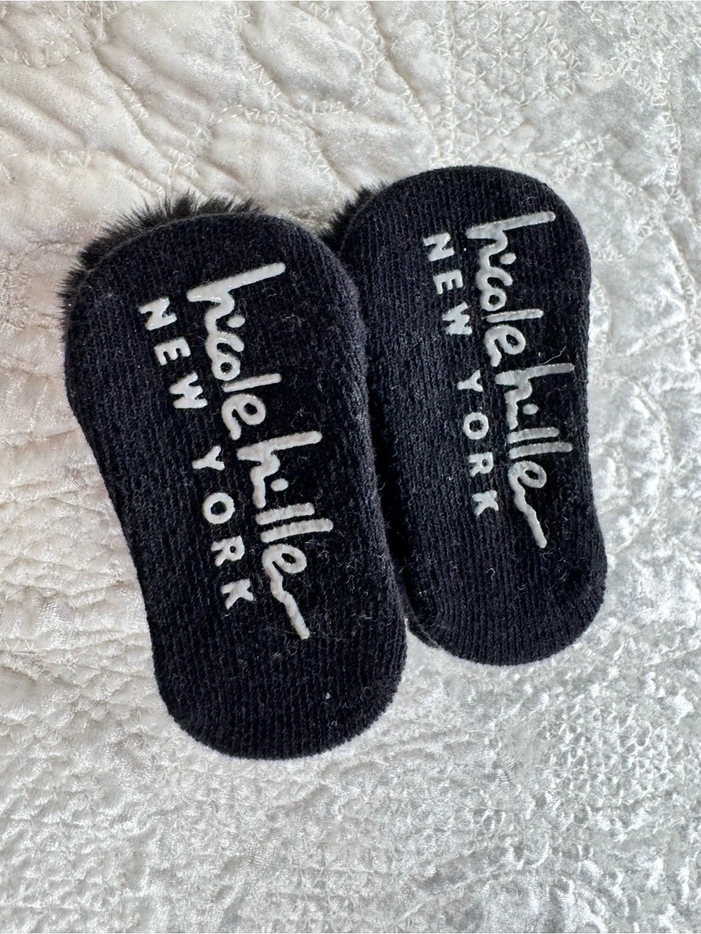 NICOLE MILLER Black Faux Fur Pom Wrist Warmers - Women Accessories